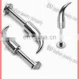 316L Stainless Steel Custom Unique Crazy Lip Rings Piercing Jewelry