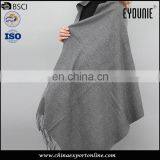 Custom Wholsale in Stock Ladies Grey Soft Long Cotton Shawl thumbnail-2