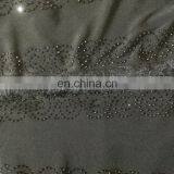 Black Lycra(Stretchable) + Velvet Diamond Stone Work Islamic Burqa / Casual Daily Wear Islamic Burkha thumbnail-6