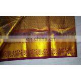 Indian Traditional Art Handmade Heavy Zari Work Pure Kanchipuram Silk Saree thumbnail-4