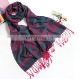Wholesale Cotton&Acrylic Blending Wizard Flowers Pattern Fanon Cape Cheap Pashmina Shawls thumbnail-2