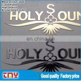 Adhesive Gold Metal Label Sticker Custom Metal Brand Logo Sticker Label thumbnail-3