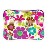 spring flower polychrome neoprene laptop bag