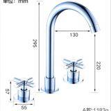 Wall Mounted Facuet Bathroom Mixer Tap Kitchen Facuet Mixer Taps Two Hole Facuet thumbnail-3