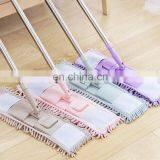 China Supply Water Absorbing Microfiber Fabric Chenille Flat Floor Cleaning Mop Magic Spinning Head Detachable Mop Head Cover thumbnail-2