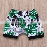 2019 Summer Boys Beach Clothing Sets Kids Letter White Tshirt Top & Flower Print Shorts 2pc Set thumbnail-3