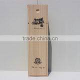 Silk Printing Logo Single Bottle Wooden Wine Box thumbnail-2