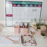 Glass Dry Erase Planner and Office Desk Frameless Tempered Dry Erase Calendar Glass White Board thumbnail-1