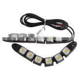 6Pcs 15SMD3528 LED Light Strip Waterproof Cuttable For Motorcycle Car Decoration
