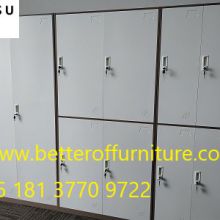 4 Door Steel Locker H1850XW900XD400mm Metal Furniture Wardrobe Storage Cabinet