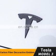 Car Badge Decals for Tesla Model 3 Car Decorative Sticker Badge Emblem Logo Car Accessories 2021 thumbnail-5
