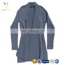 Long Open Women's Navy Blue Sweaters Cardigan thumbnail-2