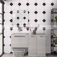 Small Tiles Black and White 300 * 300 Lattice Retro Balcony Bathroom Kitchen Tiles thumbnail-5