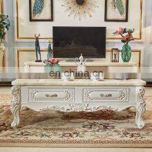 Canada Wooden TV Stands Luxury Marble Table Set Solid Wood Carving Multi-Size Optional thumbnail-4