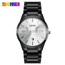 SKMEI 9140 Mens Stainless Steel Metal Belt Current Watches Man Japan Quartz Calendar Watch Men Luxury thumbnail-4