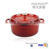 Hot Sale Trionfo Cast Iron Red Casserole Enamel Pot