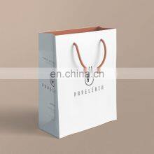 Free Samples OEM Manufacturer High Quality Food Grade Customized Printing Logo Takeaway White Kraft Paper Shopping Bags for Food thumbnail-4