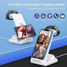 2023 Latest Model Fast 3 in 1 Wireless Charger Stand Dock Foldable Magnetic Quick 23W Support OEM thumbnail-4
