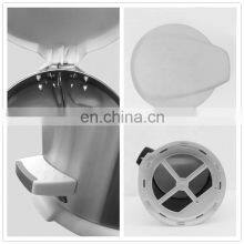 Stainless Steel Indoor Plastic Lid Waste Can Rubbish Customized Garbage For Sale Foot Pedal Trash Bin thumbnail-2