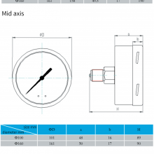 Stainless Steel High Pressure Capsule Pressure Gauge thumbnail-5