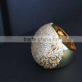 Crystal Luxury Wedding Jewelry Must Buy Design Pave Setting Zircon Chunky Ring thumbnail-3