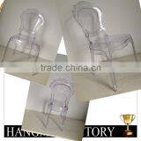 High Quality PC Wedding Clear Glass Chair thumbnail-1