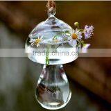 Wholesale Clear Glass Vases Hanging Glass Vase Mushroom Shaped