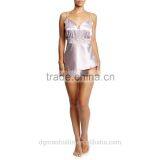 2015Sexy Women Satin Lace Sleepwear Lingerie Nightdress One-piece Pajamas thumbnail-1