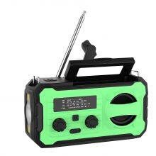 BSG-328 Multifunction Solar Emergency Radio With Power Bank, Hand Crank, 4000/8000mAh Battery, SOS Alarm, Flashlight & IPhone 15 Charging thumbnail-3