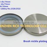 74mm Brush Nickle Plating Candle Lid thumbnail-2
