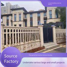 European-style Artistic Courtyard Wall Guardrails Made of Precast Concrete With Hollowed-out Flower Patterns for Villas and Factory Areas, Also Known as Cement Lattice Guardrails thumbnail-4