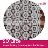 Wholesale Polyester Lace Fabric Embroidery Milk Silk Full Lace Design for Garment Accessory thumbnail-1