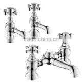 Chrome Bathroom Twin Hot and Cold Basin Taps thumbnail-2
