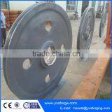 Wholesale Casting and Forging Iron Flying Wheel,V-Belt Pulley Wheel With Bearings thumbnail-1