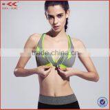 In Stock Items Front Zipper Women Gender Yoga Tanks Sport Bra Women thumbnail-6
