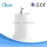 One Piece Floor Standing Hotel Ceramic Brand New First Rank Basin thumbnail-1