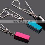 Stainless Steel Swivel Usb Flash Disk With Double Print OEM Accept