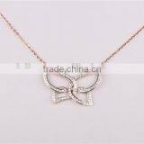 Hot Sale Light Butterfly Necklace Girl's Silver Sterling Necklace Fashion Jewelry thumbnail-2