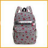 Promotional Star Printed Canvas School Cheap Backpack thumbnail-3