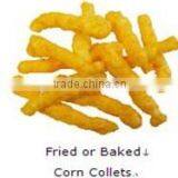 Fried or Baked Corn Collets Food Machinery my Website:lisatanghong+0086-15964515336