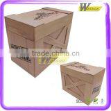 Strong Structure Cardboard Imitative Wood Holiday Gift Packing Box