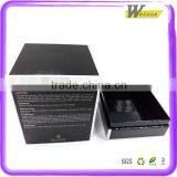 High-quality Cardboard Custom Lid/Bottom Packaging Printed Black Gift Box thumbnail-3
