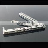 Hot Cheapest Practice Butterfly Muti Functional Metal Balisong Trainer Training Knife Tool Free Shipping thumbnail-2