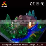 Soild quality wooden house model with LED lighting system