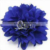 Royal Shabby Lotus Fabric Flower- Scallop Chiffon Flower- Mini Shabby Chiffon Hair Rose Flower- Garment Accessories