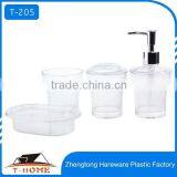 Fashion Double Wall Transparent Resin Bathroom Set thumbnail-1