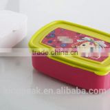 2015 Best Selling BPA free Kids Lunch Bento box/School Lunch Box/Back to School plastic food container