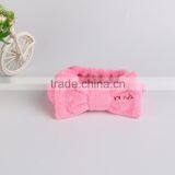 Pink Coral Fleece Soft Hairband Girl Decoration Bandeaux thumbnail-4