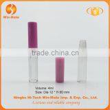 Hot-selling Bright Color Transparent Pink 8*1.2mm Cosmetic Lipgloss Tube Packaging thumbnail-2