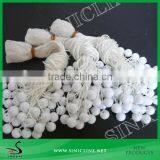 Sinicline Garment Plastic White Round Seal Ball for Hangtag